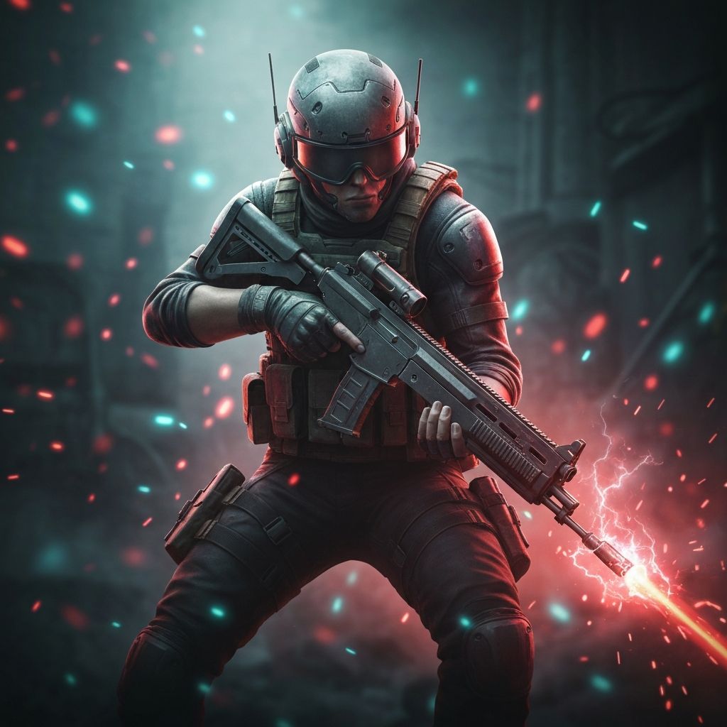 Blood Strike FPS gaming action scene